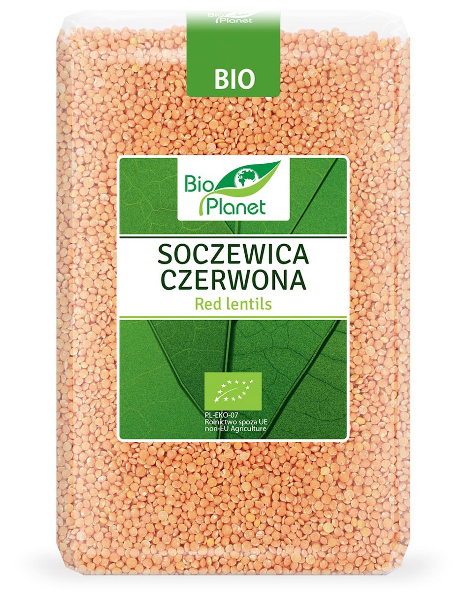 Bio Planet SOCZEWICA CZERWONA BIO 2 kg -