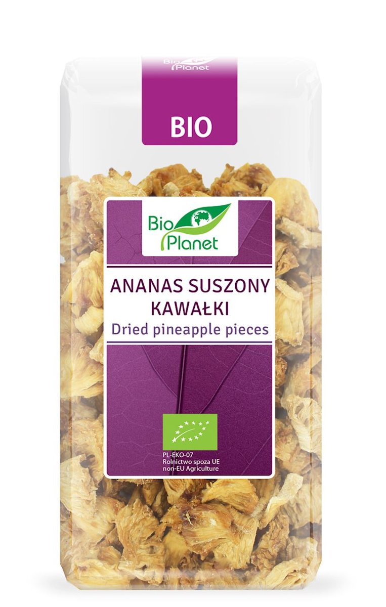 Bio Planet Ananas Suszony Kawałki BIO 100g -