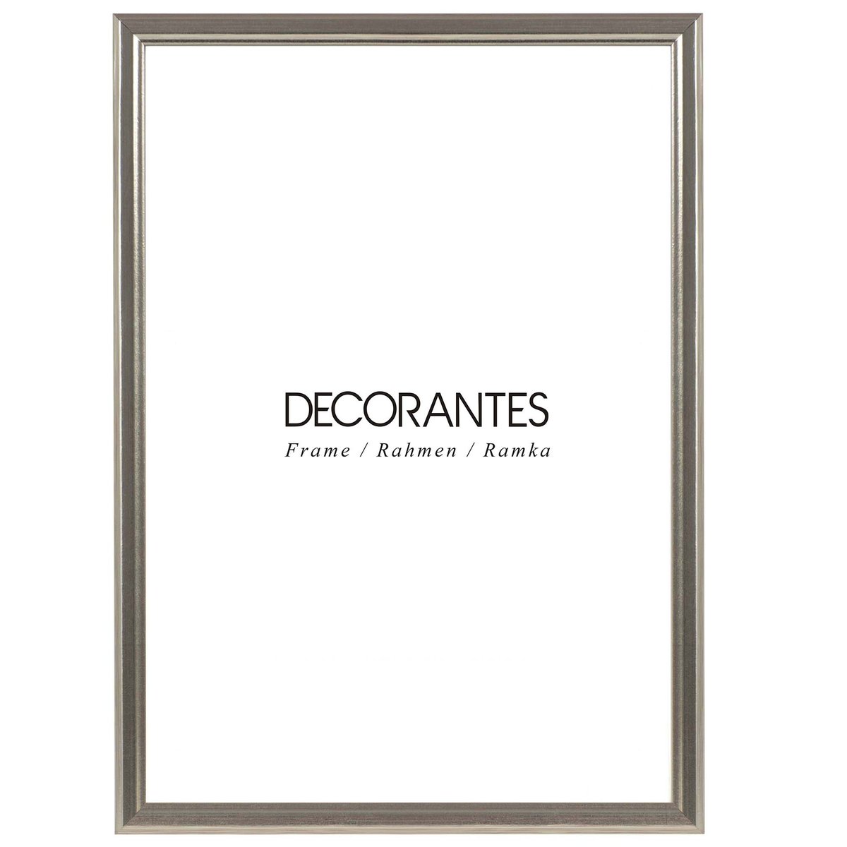 Ramka Drewniana Na Zdjęcia Srebrna 10X15 Cm