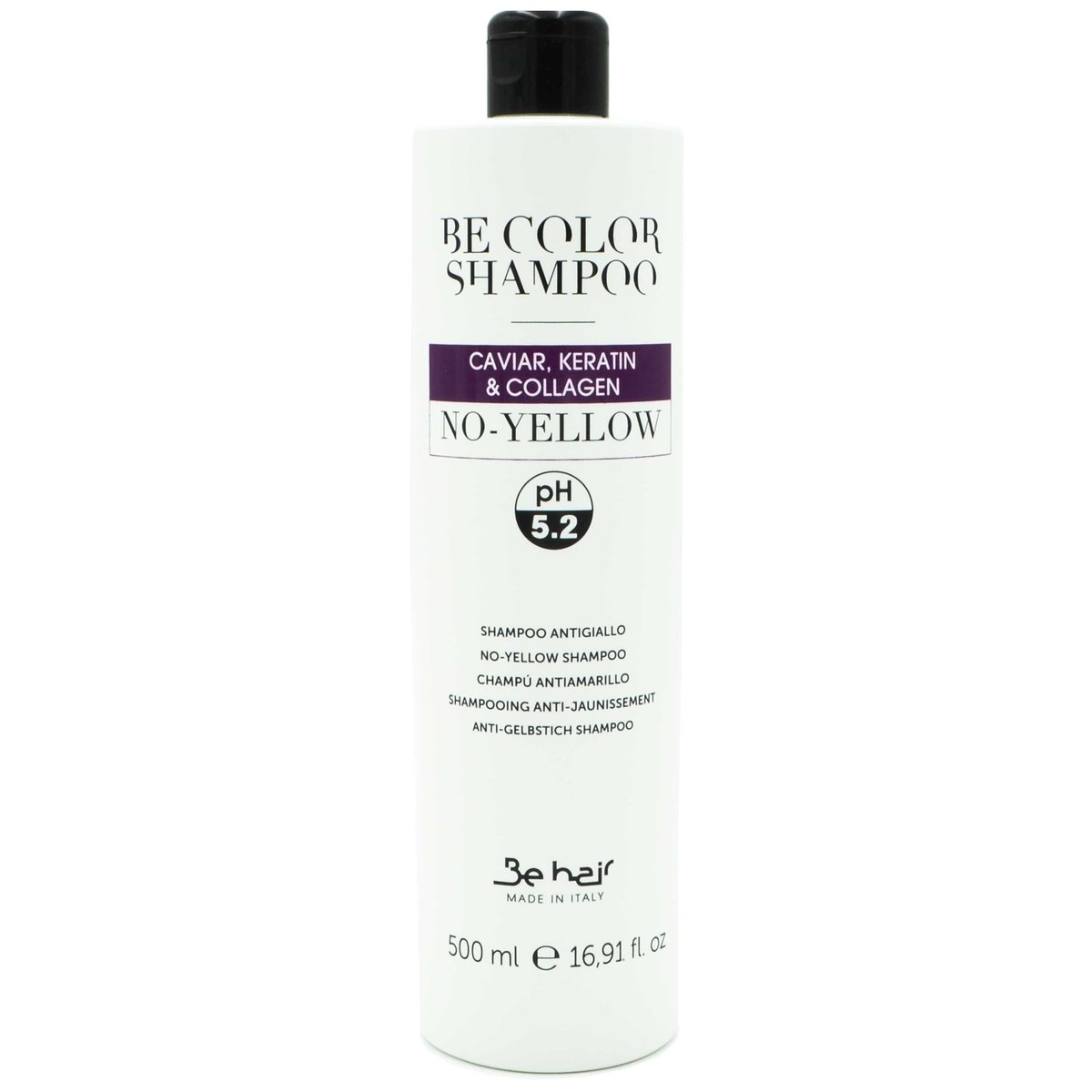 Yellow Be hair italy Be Hair Color No szampon do blond 500ml BHC_NO-YELLOW_500