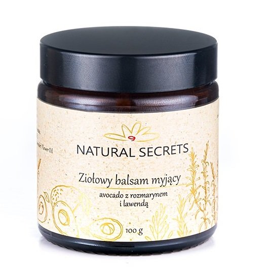 Natural secrets Natural Secrets Kremowy Balsam Myjący  Awokado z Rozmarynem i Lawendą 100g E721-792B2