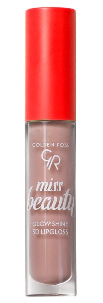 Golden Rose Miss Beauty - Glow Shine 3D Lipgloss - Błyszczyk do ust - 4,5 ml - 03 Soft Peach