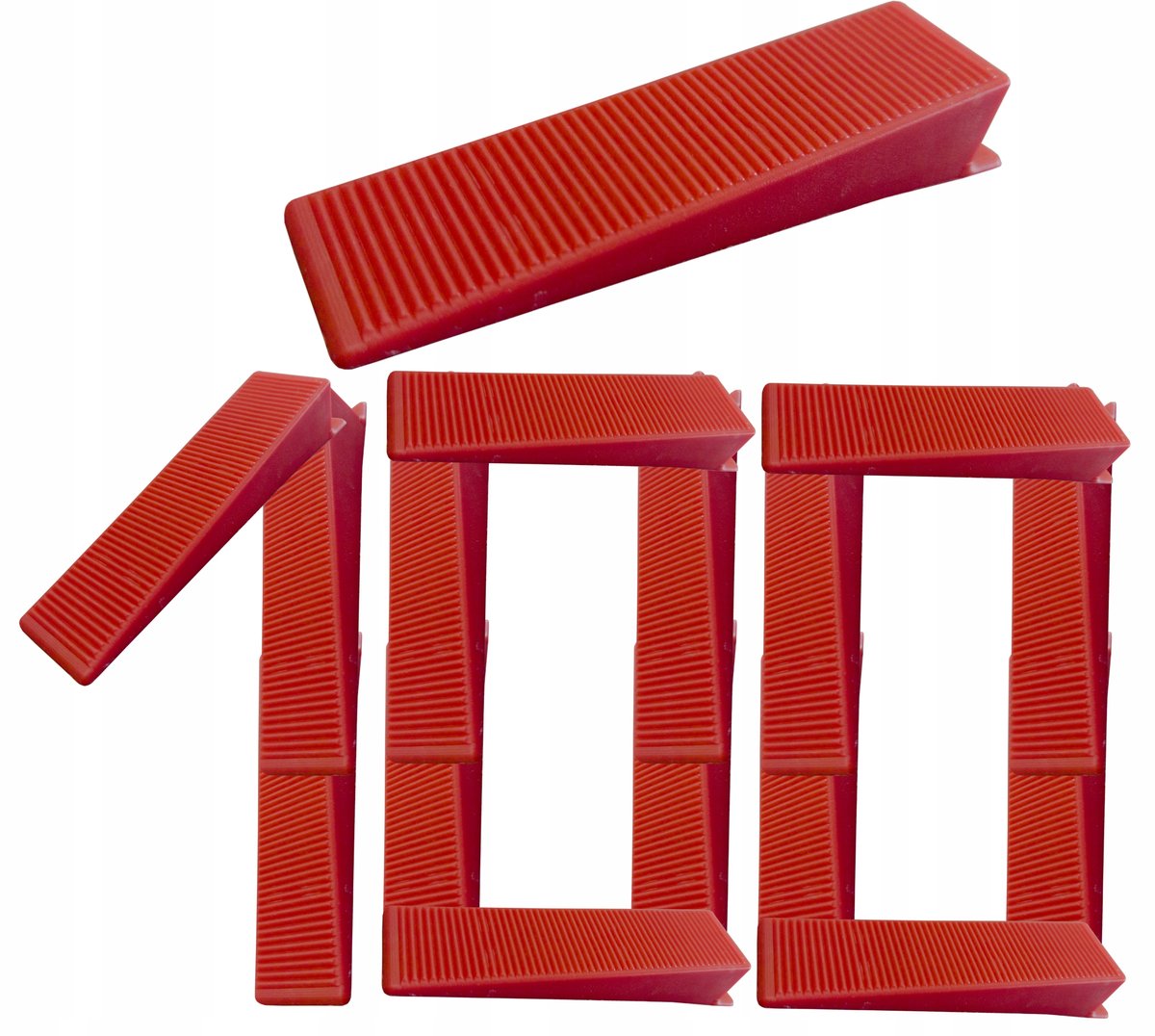 Zestaw klinów do poziomowania płytek 100 sztuk