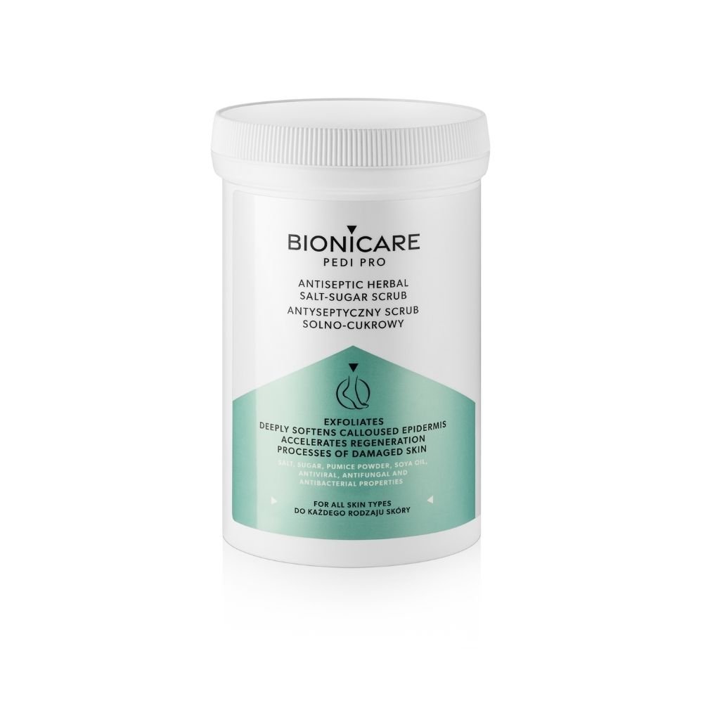 BIONICARE Pedi Pro Antyseptyczny scrub solno-cukrowy do stóp 500g