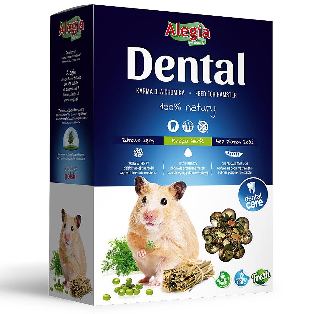 Alegia Dental Chomik 300g pełnoporcjowy pokarm 100% naturalny