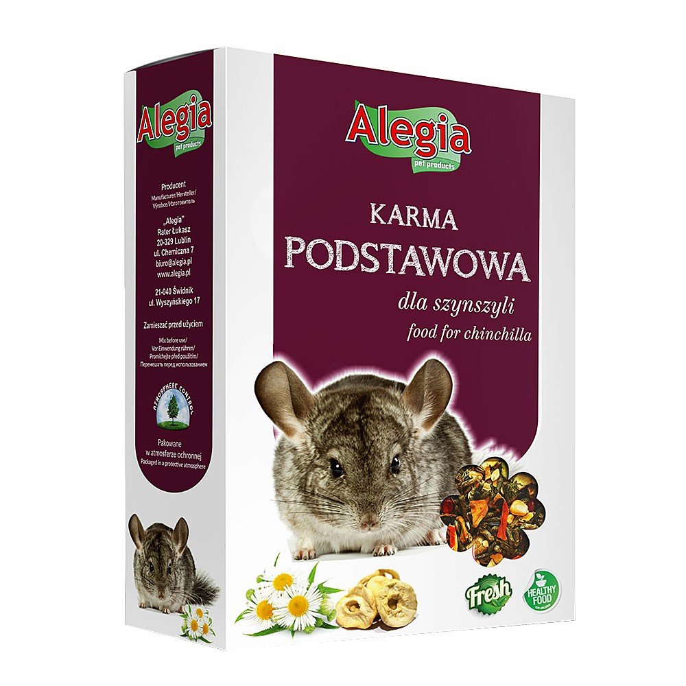 ALEGIA ALEGIA Karma pełnoporcjowa podstawowa dla szynszyli 1kg