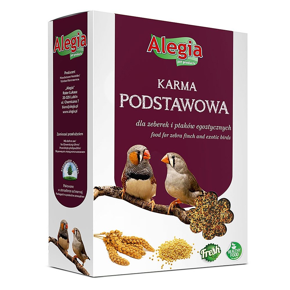 Alegia pokarm Zeberka i ptaków egzotycznych 450g