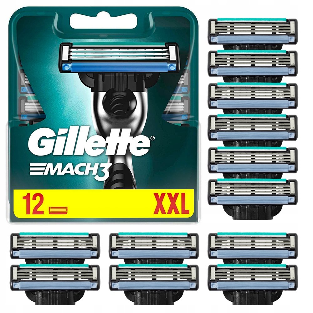 Gillette Mach 3 12 ostrzy do maszynki do golenia (4987176102232)