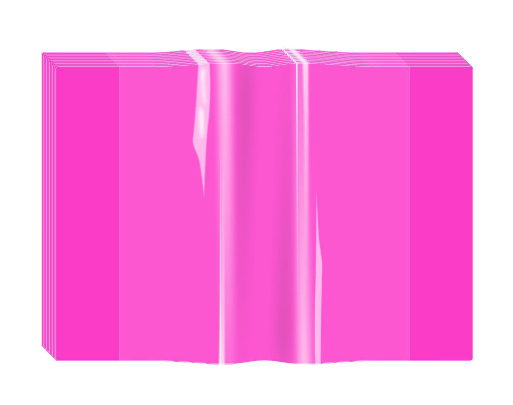 Okładka na zeszyt A4/PVC neon różowa Biurfol - 10szt.