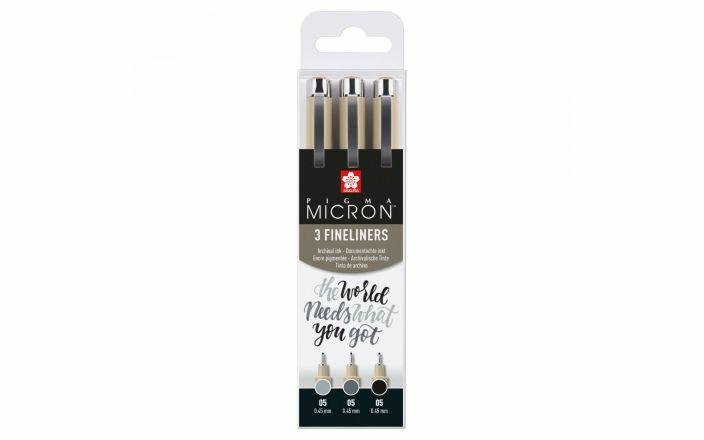 Zestaw Pigma Micron 05 Set 3 Black, Grey, Cool Grey