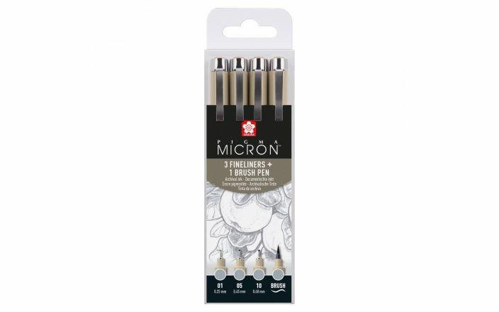 Zestaw Pigma Micron Light Cool Grey 3+1 Br