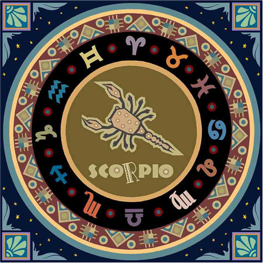 Norimpex Diamentowa mozaika Mandala 7D Zodiak Skorpion 30x30cm 1006583