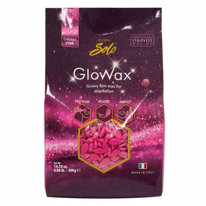 Italwax Glowax wiśniowy róż wosk do depilacji twarzy 100g