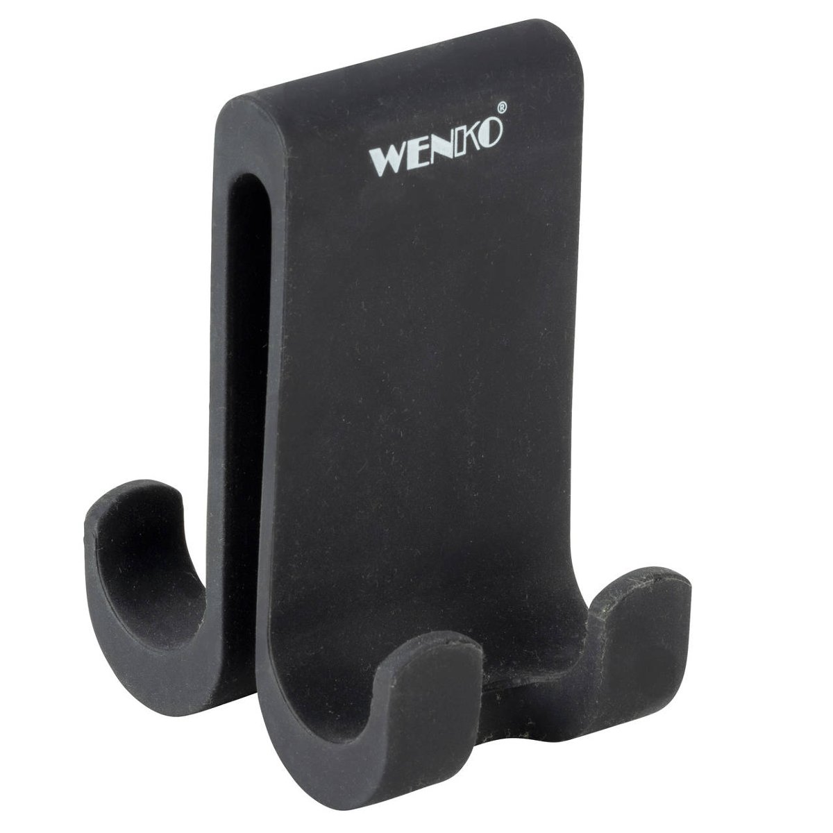 Czarny silikonowy wieszak dwustronny Wenko Verna
