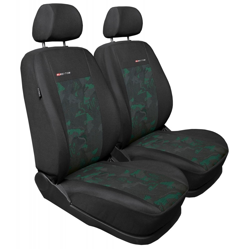 Auto-Dekor Pokrowce samochodowe Elegance AB Przody Zielone + 24H DOSTAWA
