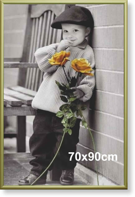 Rama aluminiowa do plakatu 70x90cm, złota anoda / ARTVIC