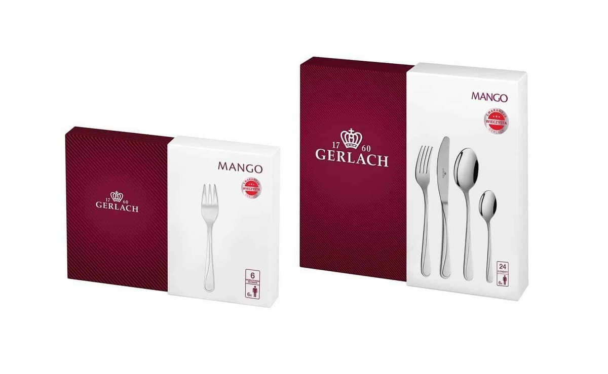 Gerlach Mango Zestaw sztućców 30el połysk 6os