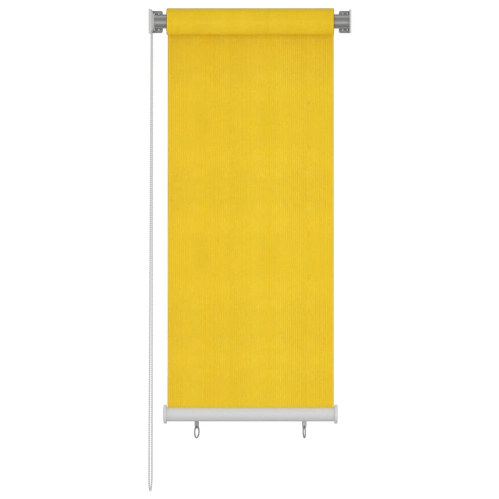 vidaXL Roleta zewnętrzna, 60x140 cm, żółta, HDPE