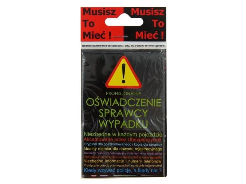 Carcommerce OŚWIADCZENIE SPRAWCY WYPADKU 1 SZT (59180)