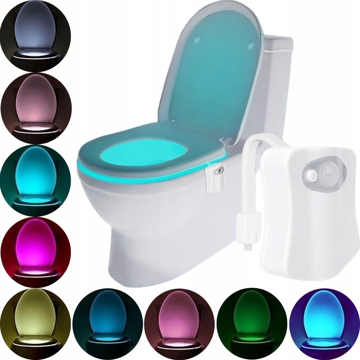 LAMPKA LED DO WC TOALETY CZUJNIK RUCHU i ŚWIATŁA
