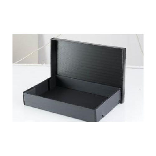 Leniar Pudełko A4 z pokrywką czarne 235x330x55mm 90430