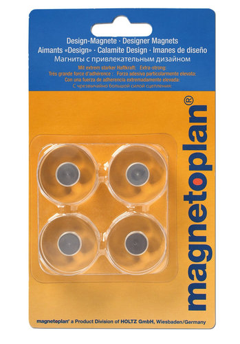 MAGNETOPLAN Magnesy akrylowe Design 30 mm 4szt 1680030