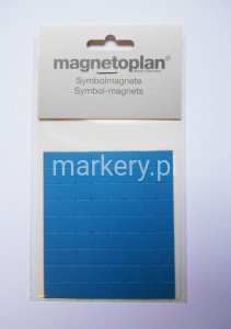 Magnetoplan Symbol magnetyczny kwadrat niebieski 10x10 mm 1252803