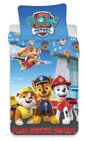 Pościel dziecięca Paw Patrol 208 micro, 140 x 200 cm, 70 x 90 cm