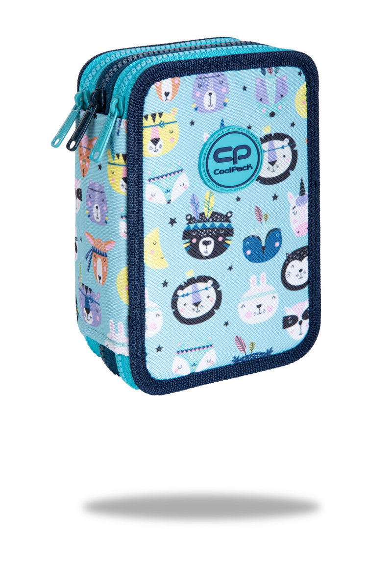 Coolpack, Jumper 3, Piórnik Potrójny Z Wyposażeniem, Indian Zoo