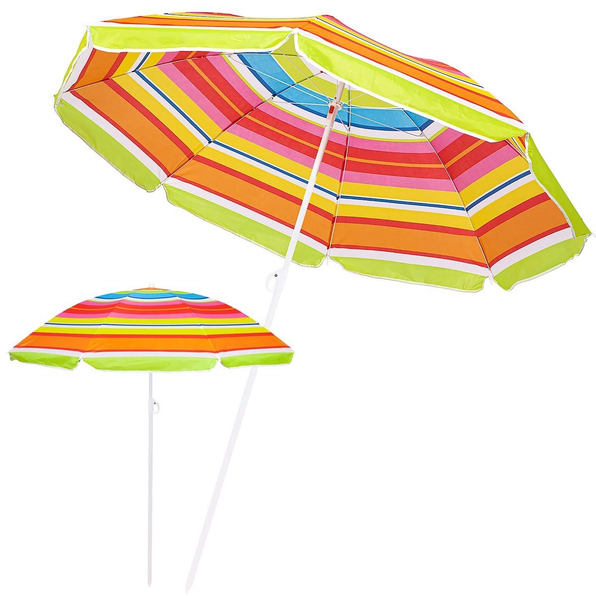 Springos Parasol plażowy 160 cm parasol ogrodowy wielokolorowy BU0017