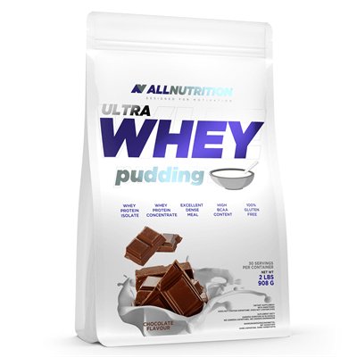 Allnutrition Ultra Whey Pudding 908g Biała Czekolada