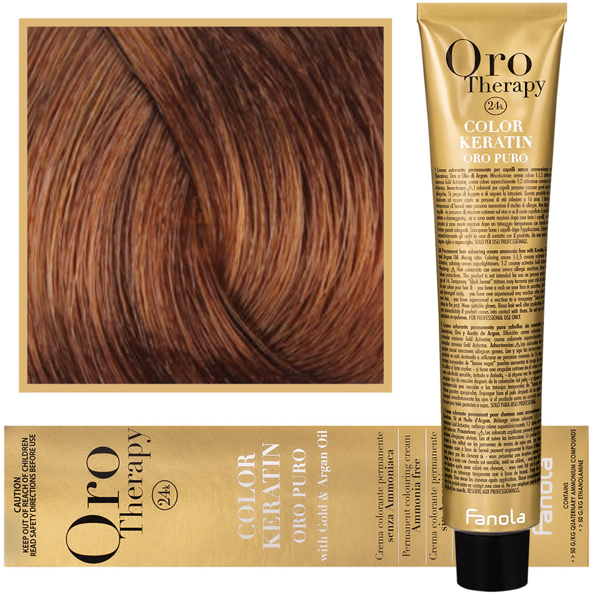 Fanola Oro Puro 8.34 Farba Bez Amoniaku 100ML