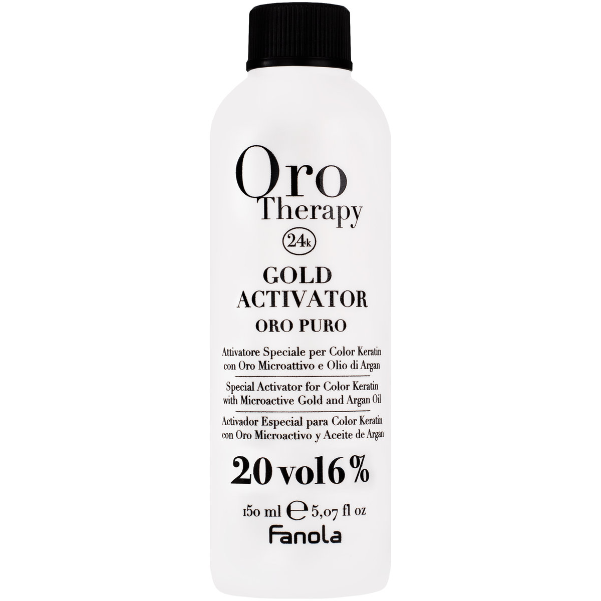 Fanola Oro Puro Therapy złoty Activator 6% 150 ML