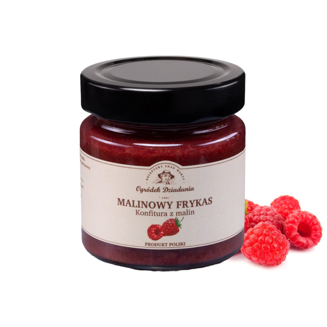 KONFITURA Z MALIN 210 G - MALINOWY FRYKAS