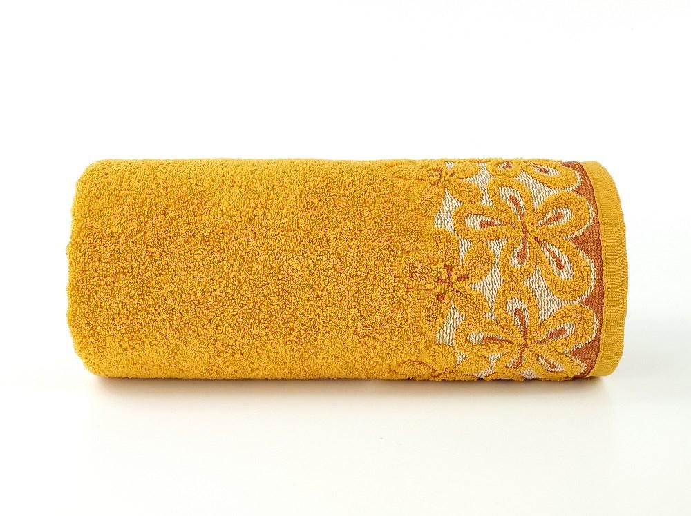 Greno Ręcznik Bella 30x50 żółty kurkuma frotte 450 g/m2 MKO-2336929