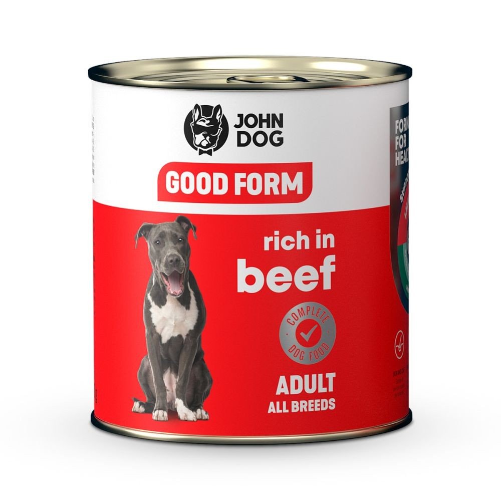 JOHN DOG Good form karma mokra dla psa Wołowina 800g