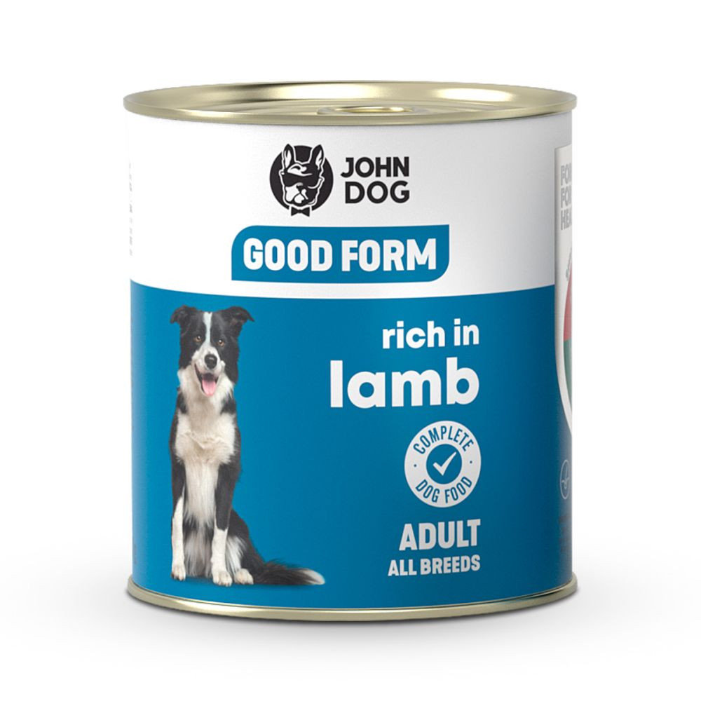 JOHN DOG Good form karma mokra dla psa Jagnięcina 800g