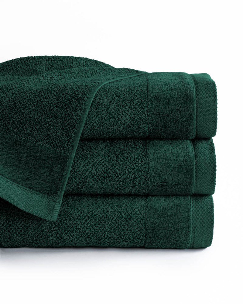 Detexpol Ręcznik bawełniany Vito 70x140 frotte zielony ciemny 550 g/m2 MKO-2310232