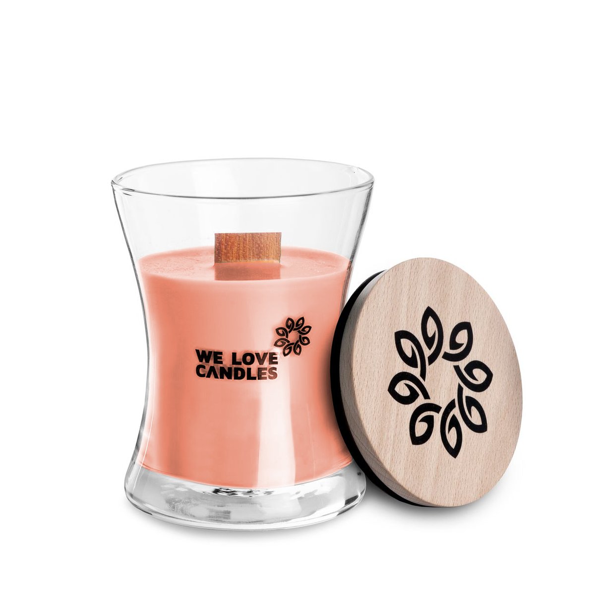 Świeczka z wosku sojowego We Love Candles Rhubarb & Lily, 21 h
