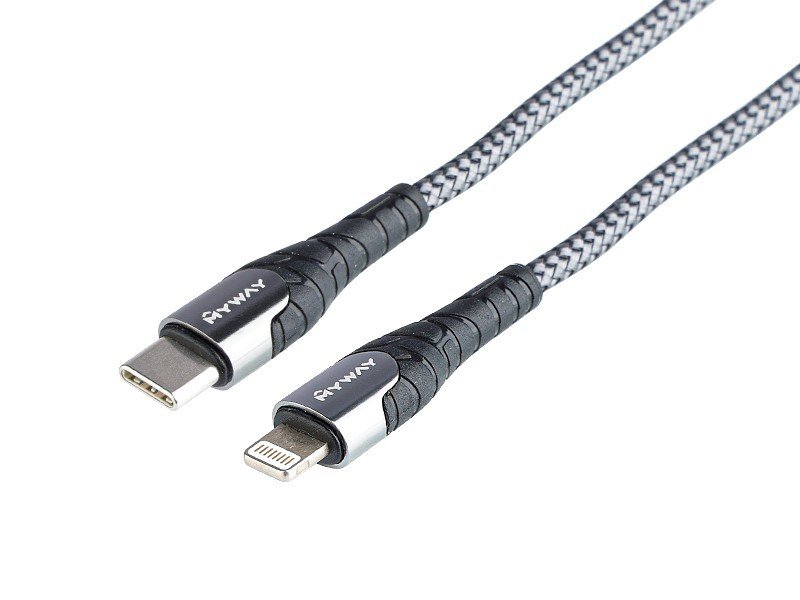 Myway Kabel do ładowania i synchronizacji w oplocie USB-C - Lightning