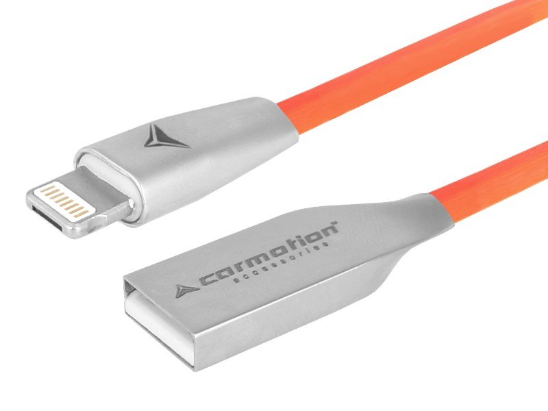 Kabel 120CM Usb/micro Usb I Lightning Pomarańczowy