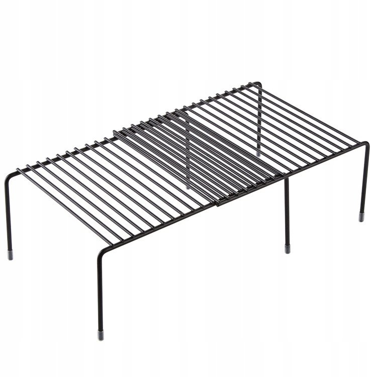 Metalowa półka kuchenna regulowana długość czarna