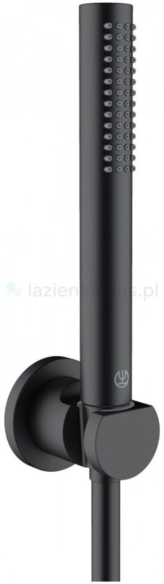 Kludi Nova Fonte Puristic Zestaw prysznicowy ścienny czarny mat 2085039-15