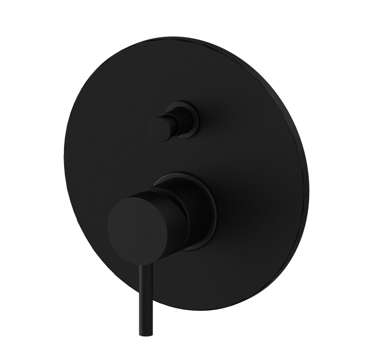 Paffoni Light Bateria podtynkowa dwudrożna czarny mat LIG015NO LIG015NO