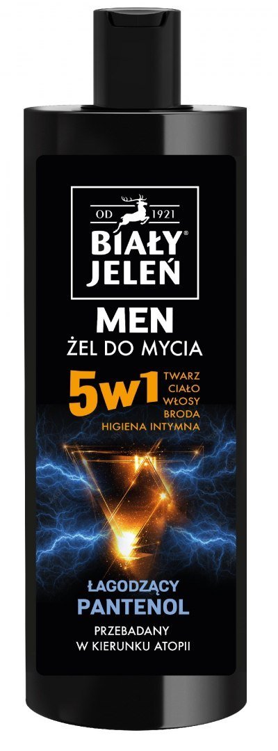 Pollena Men Żel do mycia 5w1 dla mężczyzn Łagodzący Pantenol 400ml