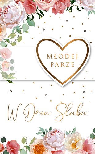 kartka na ślub z życzeniami Lux65