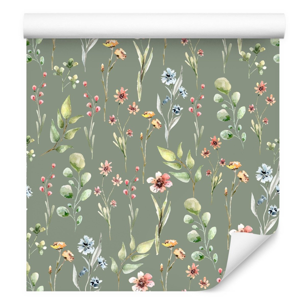 Tapeta Do Salonu Delikatne Wiosenne Polne KWIATY 0,53m x 10m