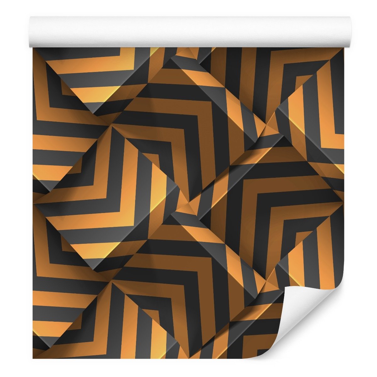 Tapeta do Salonu Wzory GEOMETRYCZNE Abstrakcja 3D 0,53m x 10m