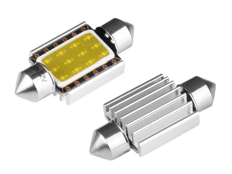 Żarówka samochodowa LED C5W C10W 36mm 12V 1xCOB Canbus biała Y4-4294