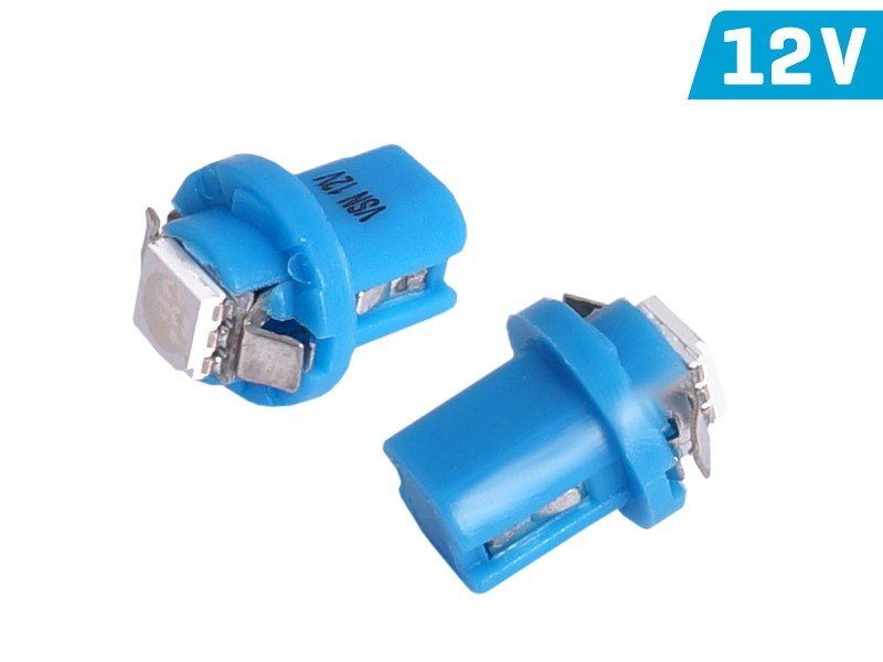 Żarówka samochodowa LED T5 BAX 12V 0.24W 1xSMD niebieska Y5-7052